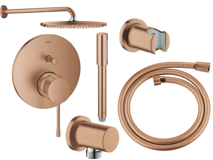 PODTYNKOWY ZESTAW  NATRYSKOWY ESSENCE BRUSHED WARM SUNSET