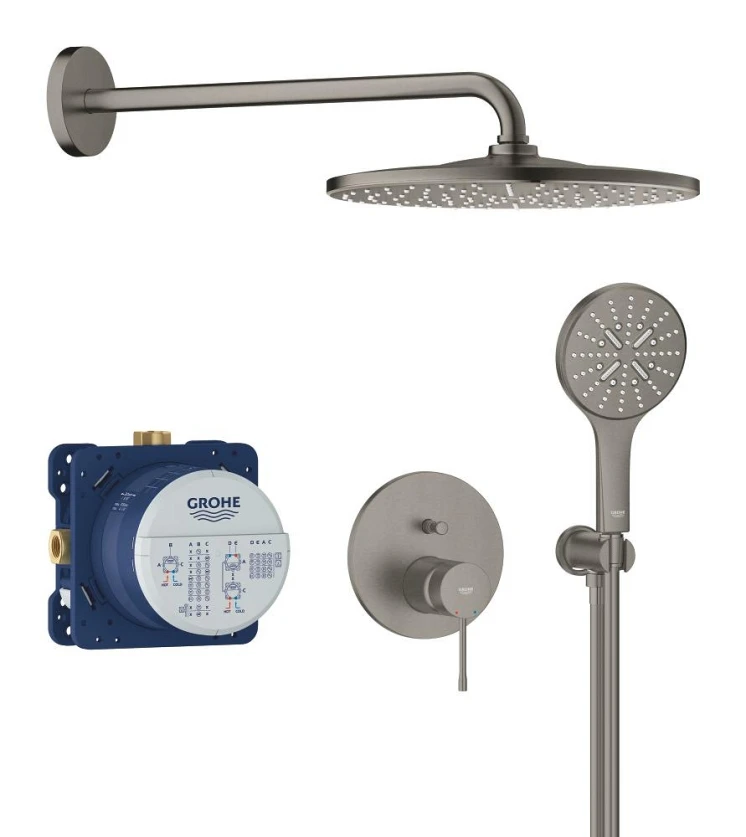 PODTYNKOWY ZESTAW PRYSZNICOWY ESSENCE Z DESZCZOWNICĄ RAINSHOWER MONO 310