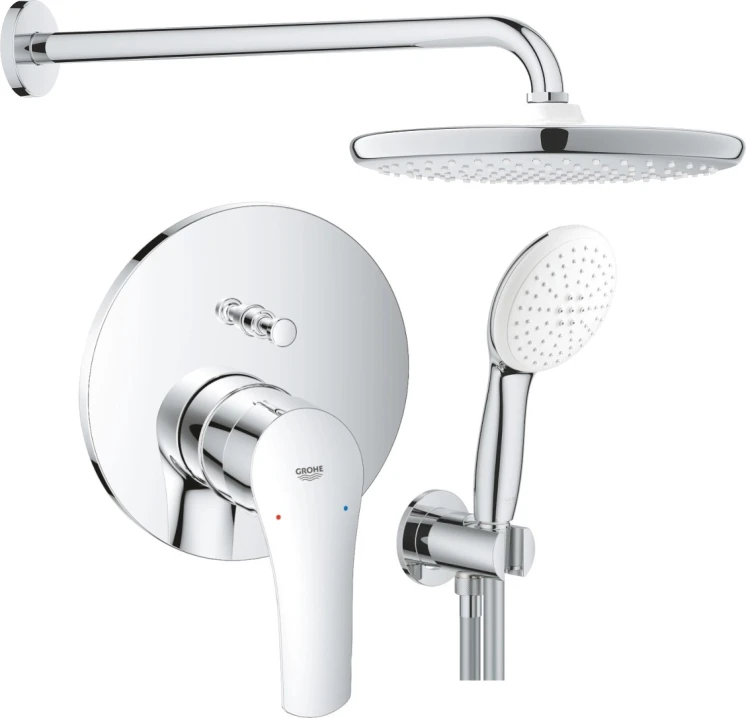 PODTYNKOWY ZESTAW NATRYSKOWY EUROSMART Z DESZCZOWNICĄ 25CM