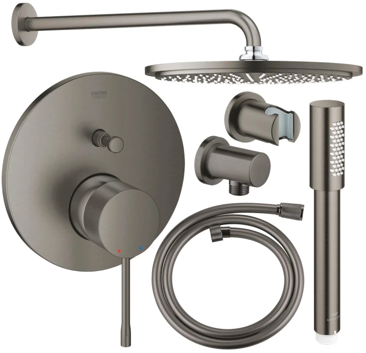 ZESTAW PRYSZNICOWY ESSENCE PROFESSIONAL BRUSHED HARD GRAPHITE