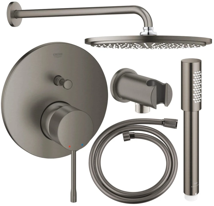 ZESTAW PRYSZNICOWY ESSENCE PROFESSIONAL BRUSHED HARD GRAPHITE