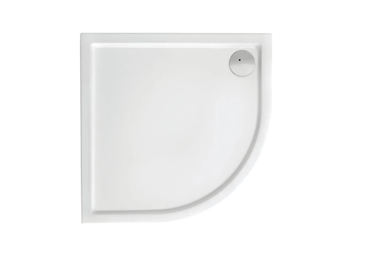 BRODZIK AKRYLOWY GRANADA PÓŁOKRĄGŁY 90 FLAT R-55