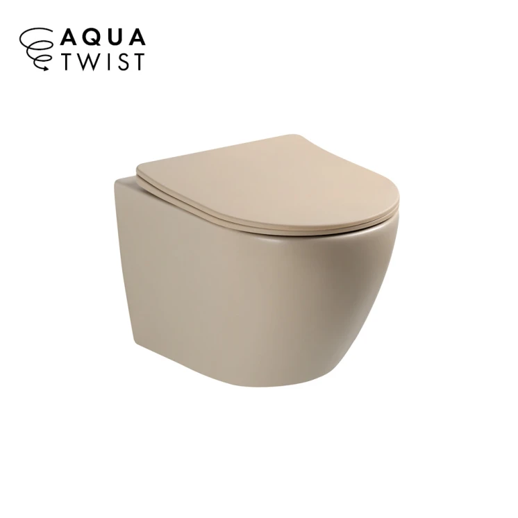 MISKA WC NOX 1.0 WISZĄCA BEZRANTOWA AQUATWIST Z DESKĄ SLIM