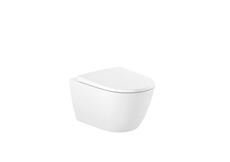 ZESTAW ONA MISKA WC PODWIESZANA RIMLESS VORTEX Z DESKĄ WOLNOOPADAJĄCĄ 