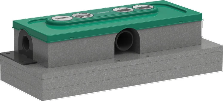 ELEMENT PODTYNKOWY UBOX UNIVERSAL DO ODPŁYWU LINIOWEGO, NISKI MONTAŻ