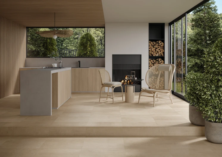 PŁYTKA GRESOWA TERMO BEIGE MAT 59,8X59,8