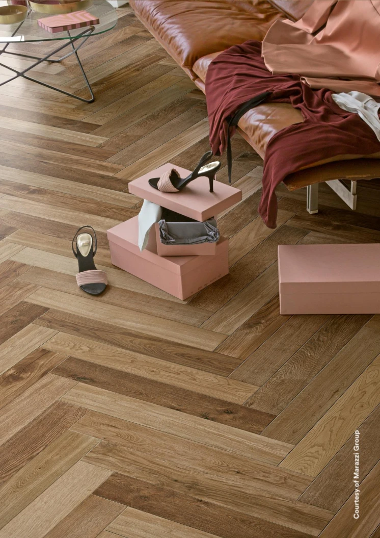 PŁYTKA GRESOWA TREVERKFUSION BROWN 10X70