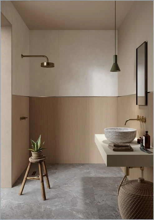 PŁYTKA ŚCIENNA CREA FORMA 01 3D ROVERE SCURO RT 60X135