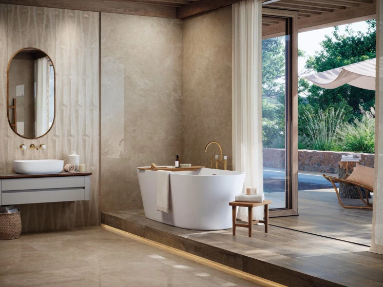 PŁYTKA GRESOWA BEIGE VELLUTO POLISHED 120X120