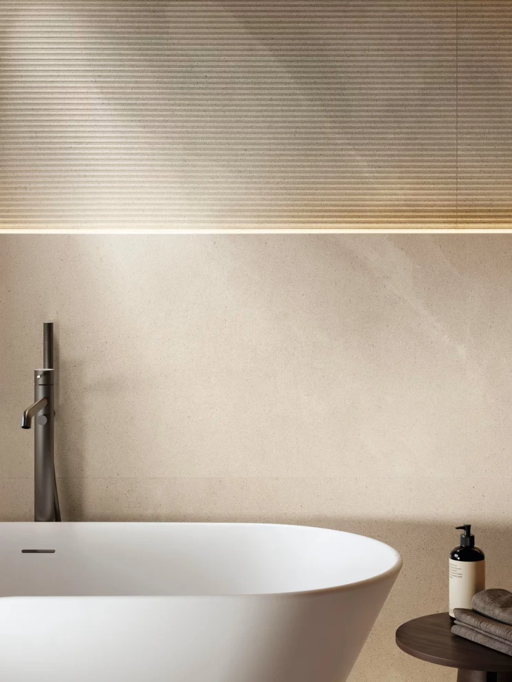 PŁYTKA ŚCIENNA LIMESTONE MARFIL 59,6X150